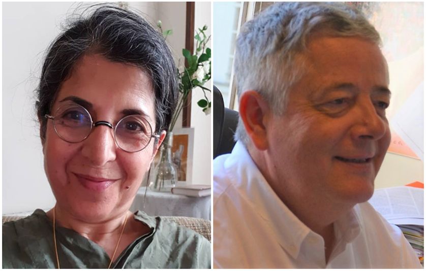 Fariba Adelkhah (g) et Roland Marchal