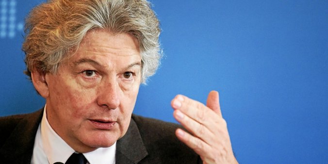 Le Commissaire européen à l'industrie Thierry Breton