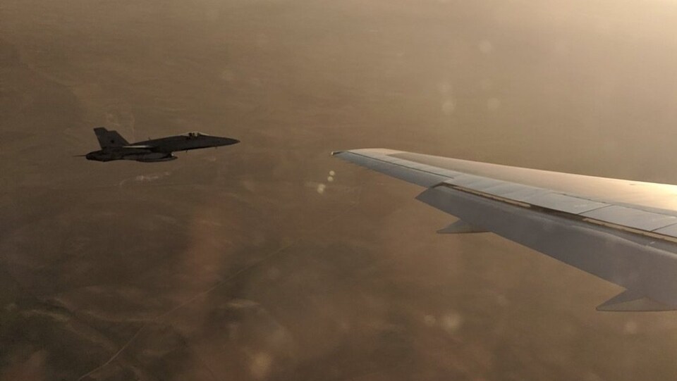 Une photo de l'avion (Radio-canada)