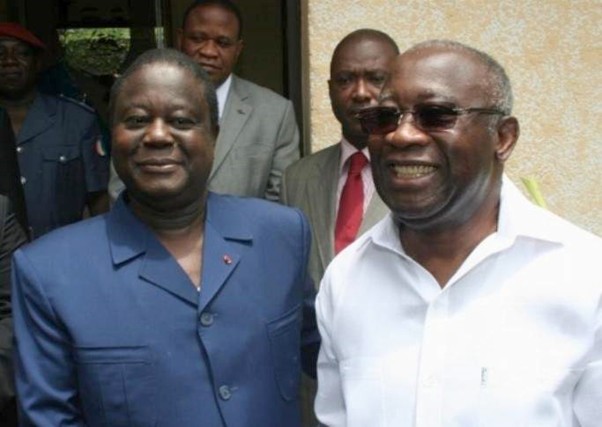 Henri Konan Bédié et Laurent Gbagbo