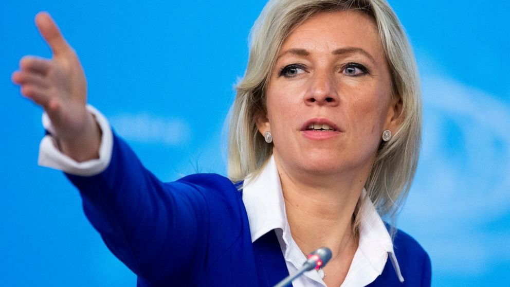 Maria Zakharova, porte-parole de la diplomatie russe