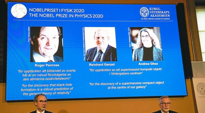 Le Nobel de physique à un trio d’experts des «trous noirs»