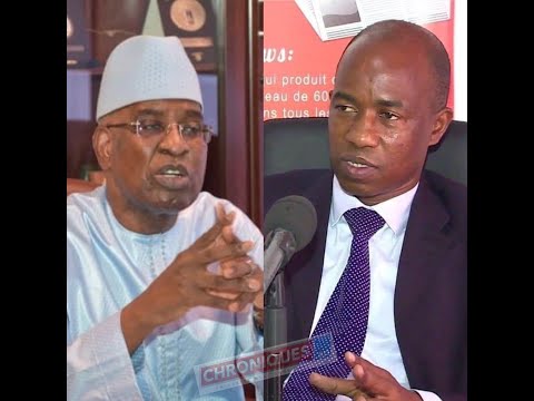 Malick Sall, ministre de la Justice (g) et Souleymane Teliko, président de l'Union des magistrats sénégalais (UMS)