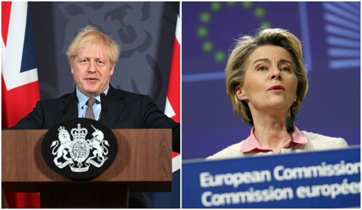 Le PM Boris Johnson et la Présidente de la Commission de l'UE