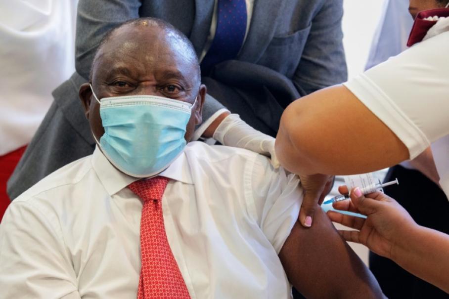 Le président Ramaphosa vacciné