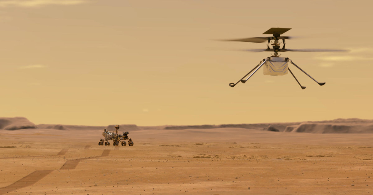 Espace : L’hélicoptère Ingenuity va tenter de voler sur Mars lundi