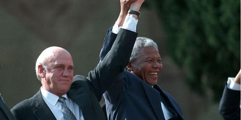 Nelson Mandela et Frederik De Klerk