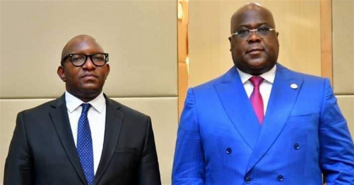 Le PM Sama Lukonde aux côtés du président Tshisekedi