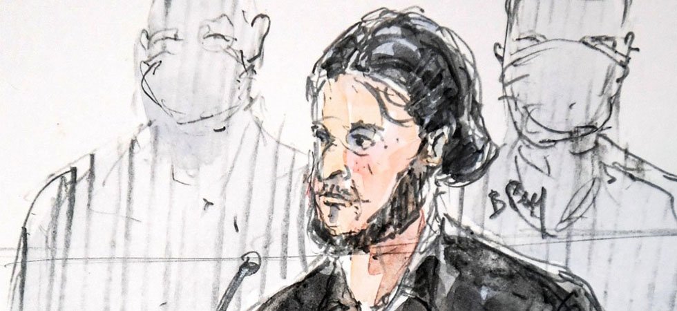 Salah Abdeslam au procès de Paris