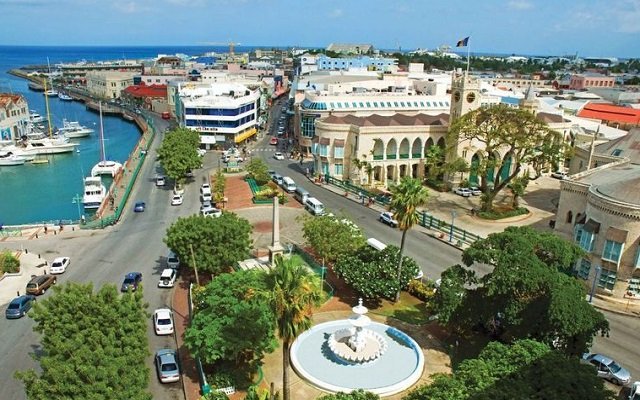 Une vue de Bridgetown, la capitale de la Barbade