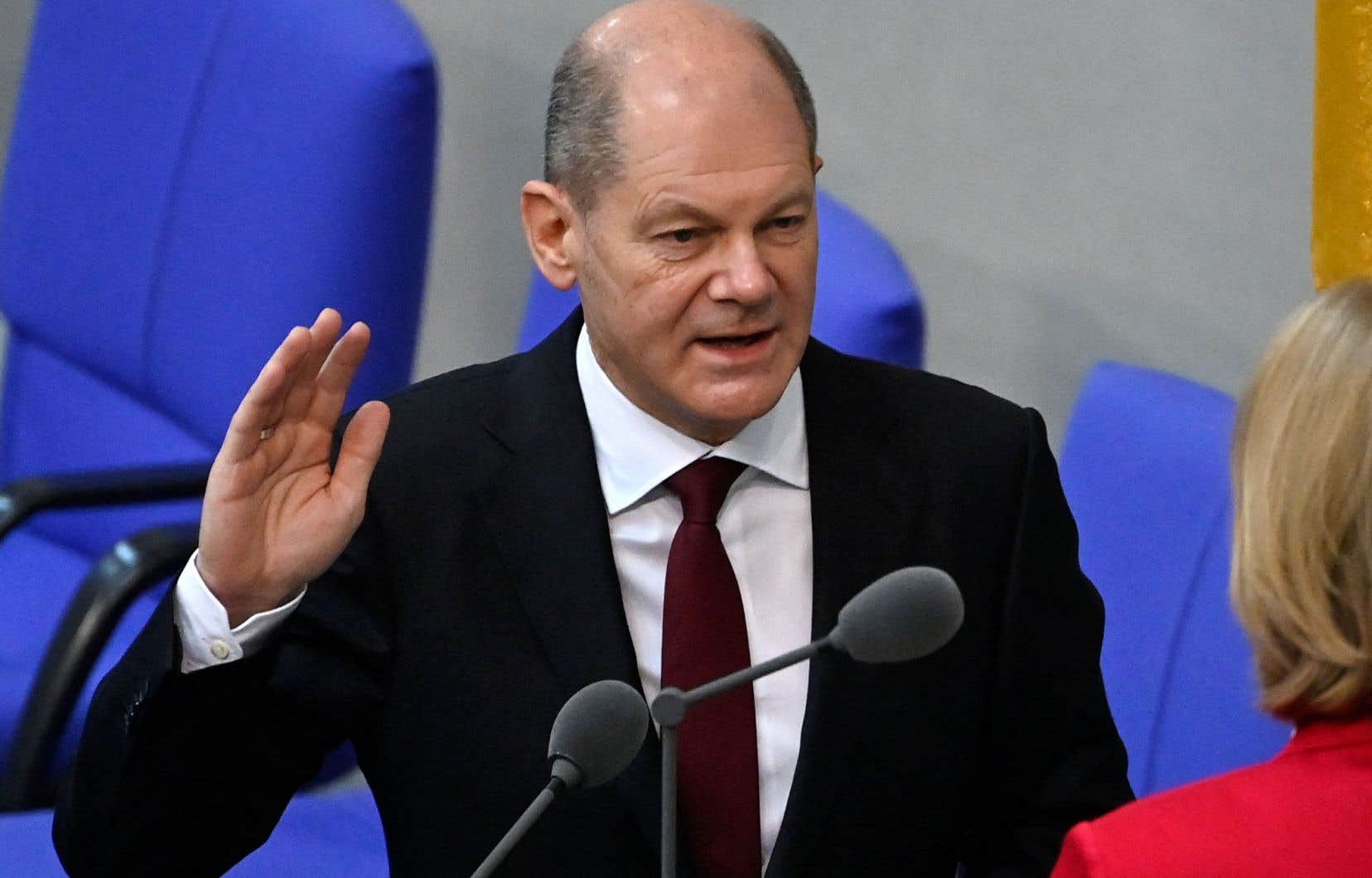Olaf Scholz, successeur social-démocrate de la conservatrice Angela Merkel