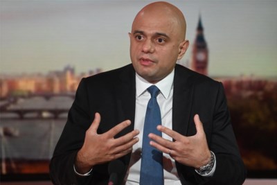 Le ministre britannique de la Santé, Sajid Javid