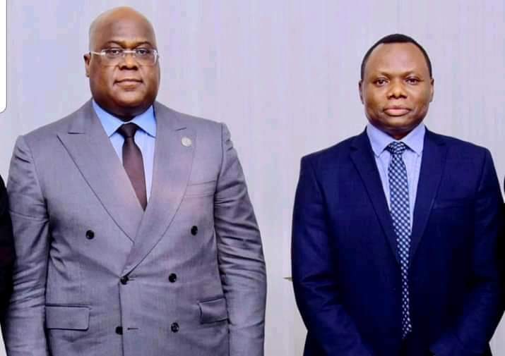 Le Président Tshisekedi et Jean-Claude Bukasa