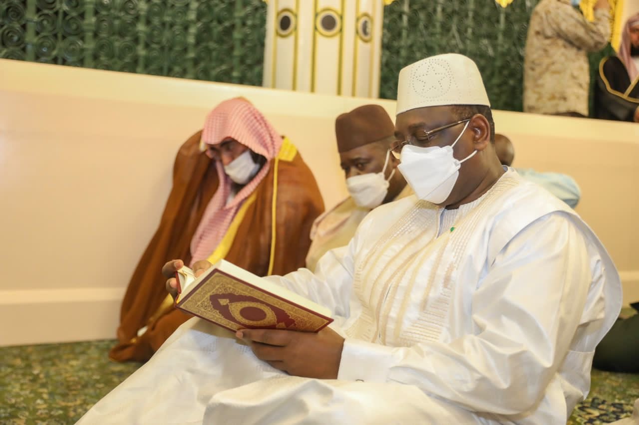 Le président Macky Sall à la grande mosquée de Dakar pour la Korité 2022
