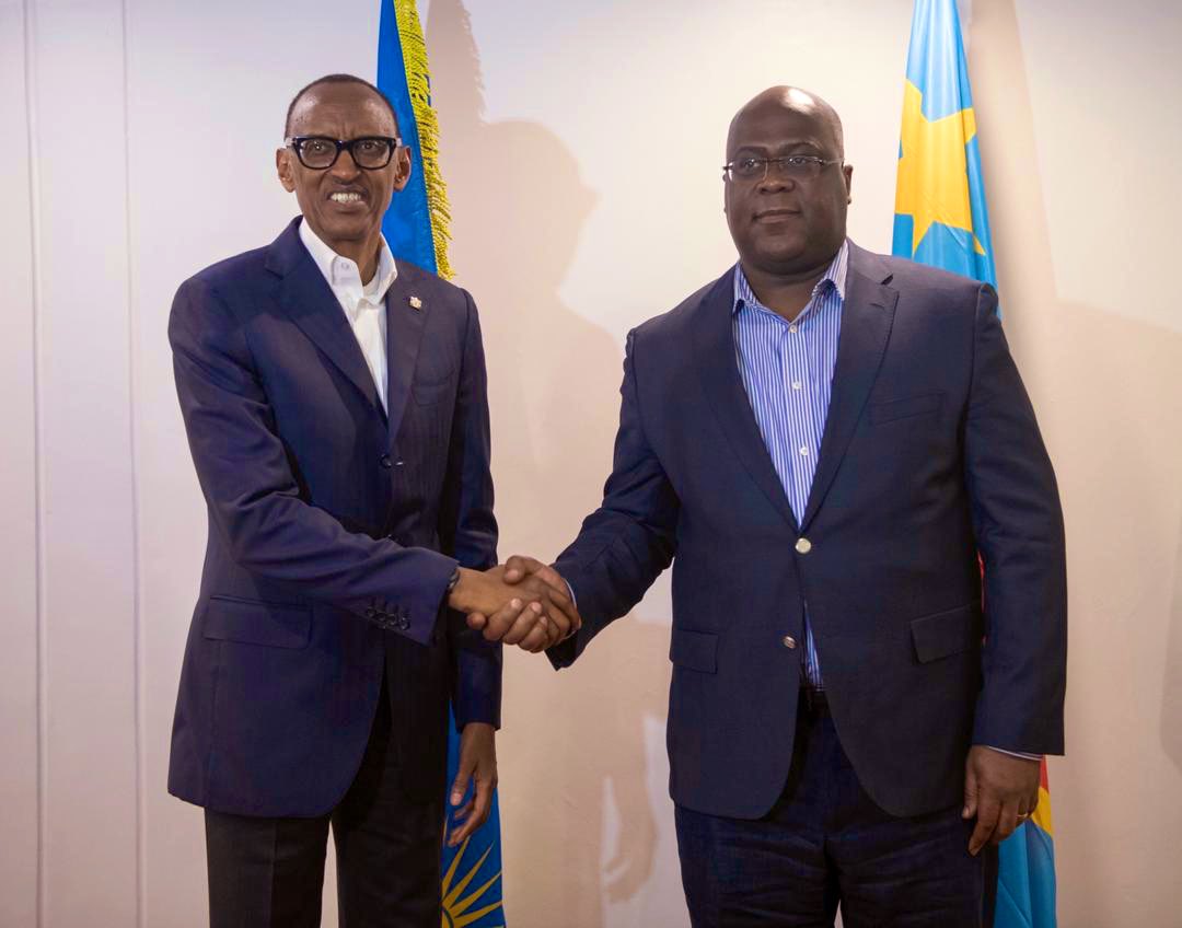 Les présidents Kagame et Tshisekedi