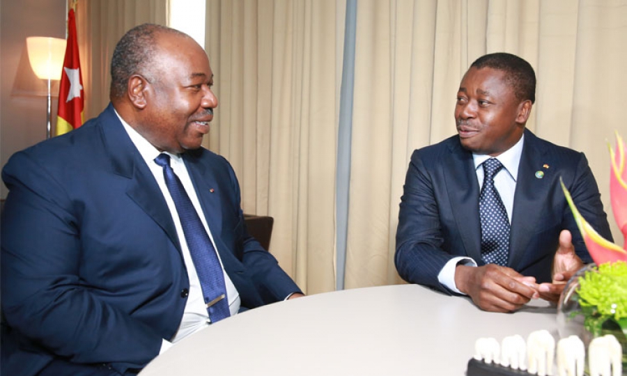 Les présidents Ali Bongo Ondimba et Faure Gnassingbé