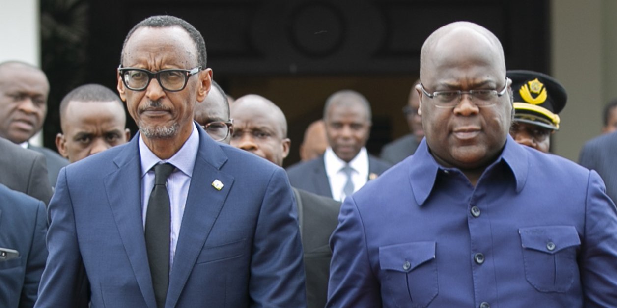 Les présidents Paul Kagamé et Felix Tshisekedi