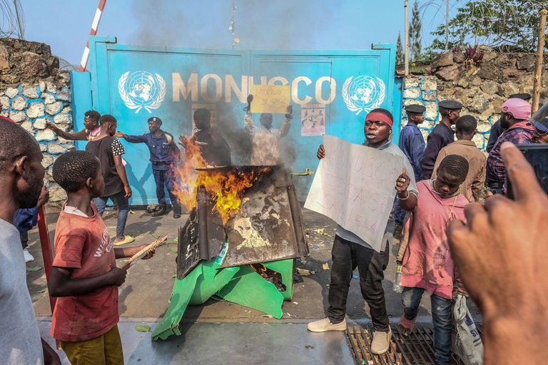 Des manifestations contre l'ONU à Goma tournent au pillage