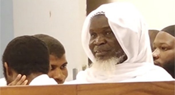 Imam Alioune Ndao lors de son procès en 2018 devant le tribunal de Dakar