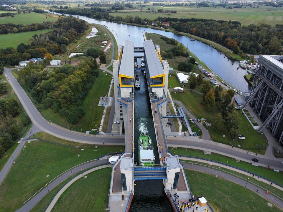 Entre la Baltique et Berlin, les bateaux prennent l'ascenseur