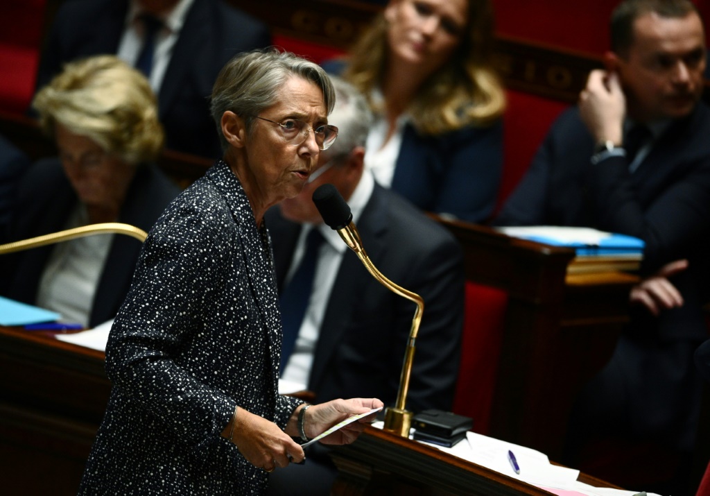 La première ministre Elisabeth Borne à l'assemblée nationale