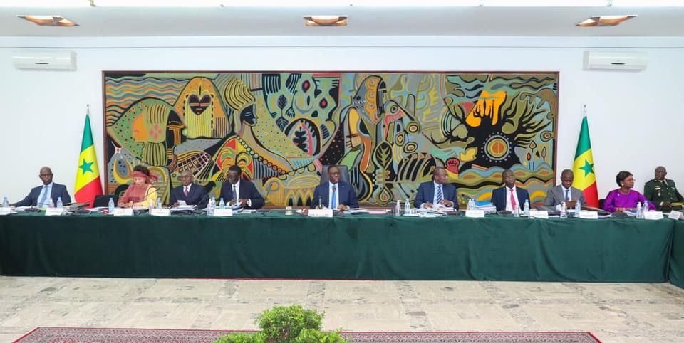 Macky Sall et ses ministres au séminaire gouvernemental du mardi 19 octobre au palais de la république