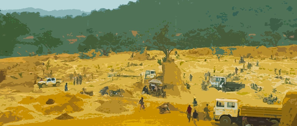 Une mine d'or en exploitation