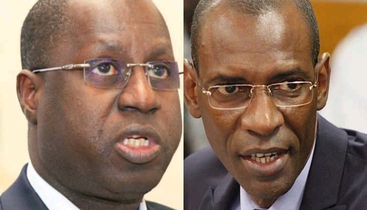 Abdou Karim Sall et Abdoulaye Daouda Diallo, les deux ex-ministres qui ont signé le contrat d'achat d'armes au trafiquant Aboubakar Hima alias "Petit Boubé"