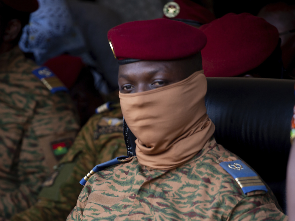 Le capitaine Ibrahim Traoré, président du Faso