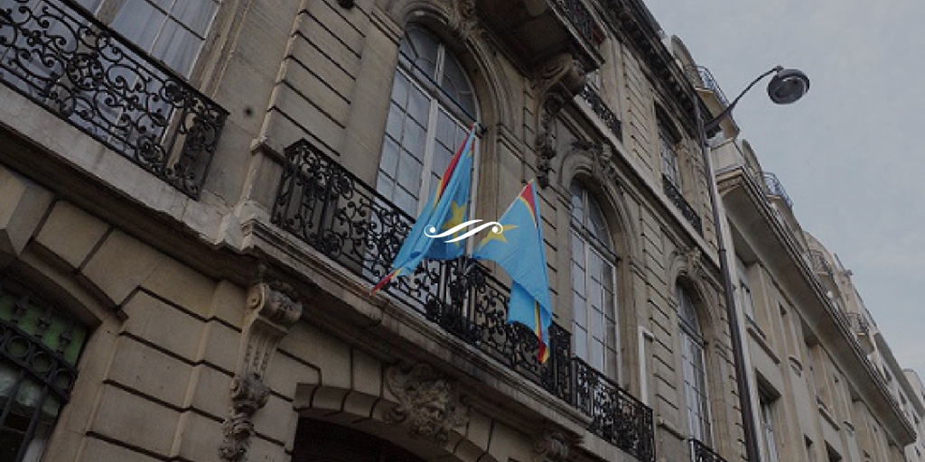 Une vue de l'ambassade de la République démocratique du Congo à Paris