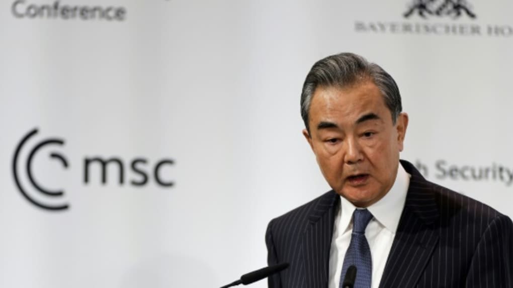 Wang Yi, le chef de la diplomatie chinoise, à Munich le 18 février 2023