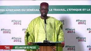 Ousmane Sonko, candidat à l'élection présidentielle sénégalaise du 25 février 2024
