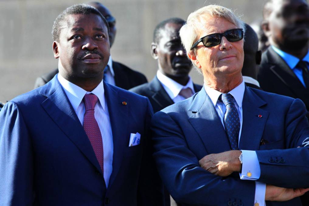Vincent Bolloré avec le président togolais Faure Gnassingbé