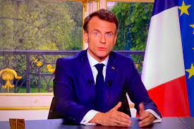 Emmanuel Macron, le 17 avril à l'Elysée