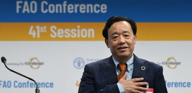 Le Chinois Qu Dongyu réélu à la tête de la FAO, l'agence de l'ONU contre la faim