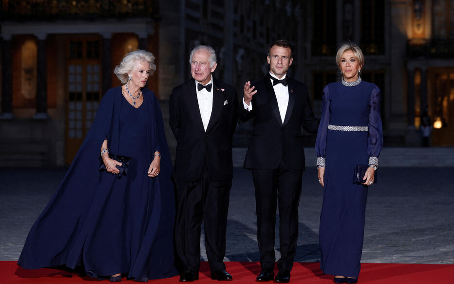 Visite de Charles III en France - Dîner fastueux à Versailles après les Champs-Élysées