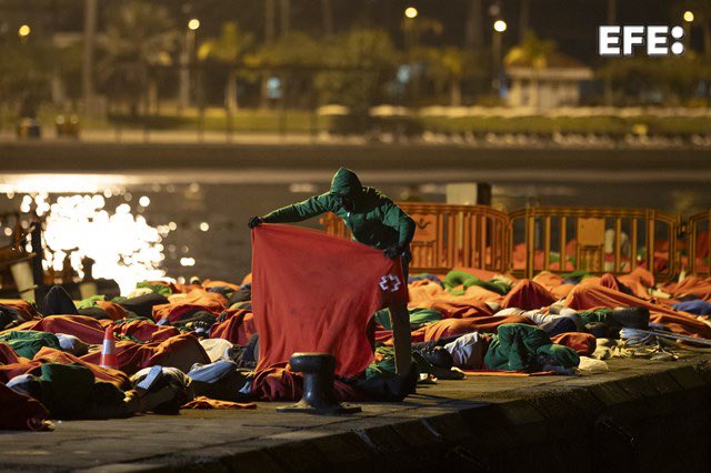 Des migrants subsahariens recueillis en Espagne (image d'illustration)