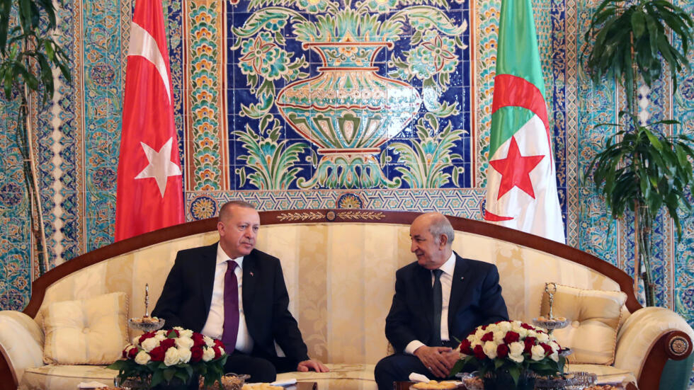 Recep Tayyip Erdogan et Abdelmajid Tebboune, le 21 novembre 2023 à Alger