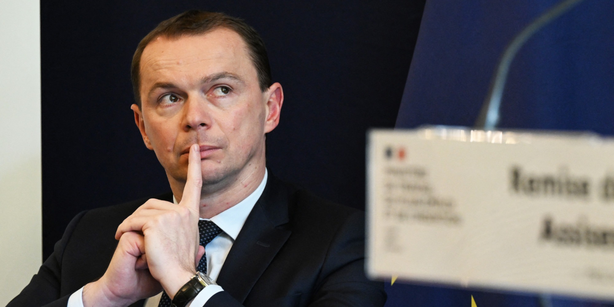 Le ministre français du Travail Olivier Dussopt