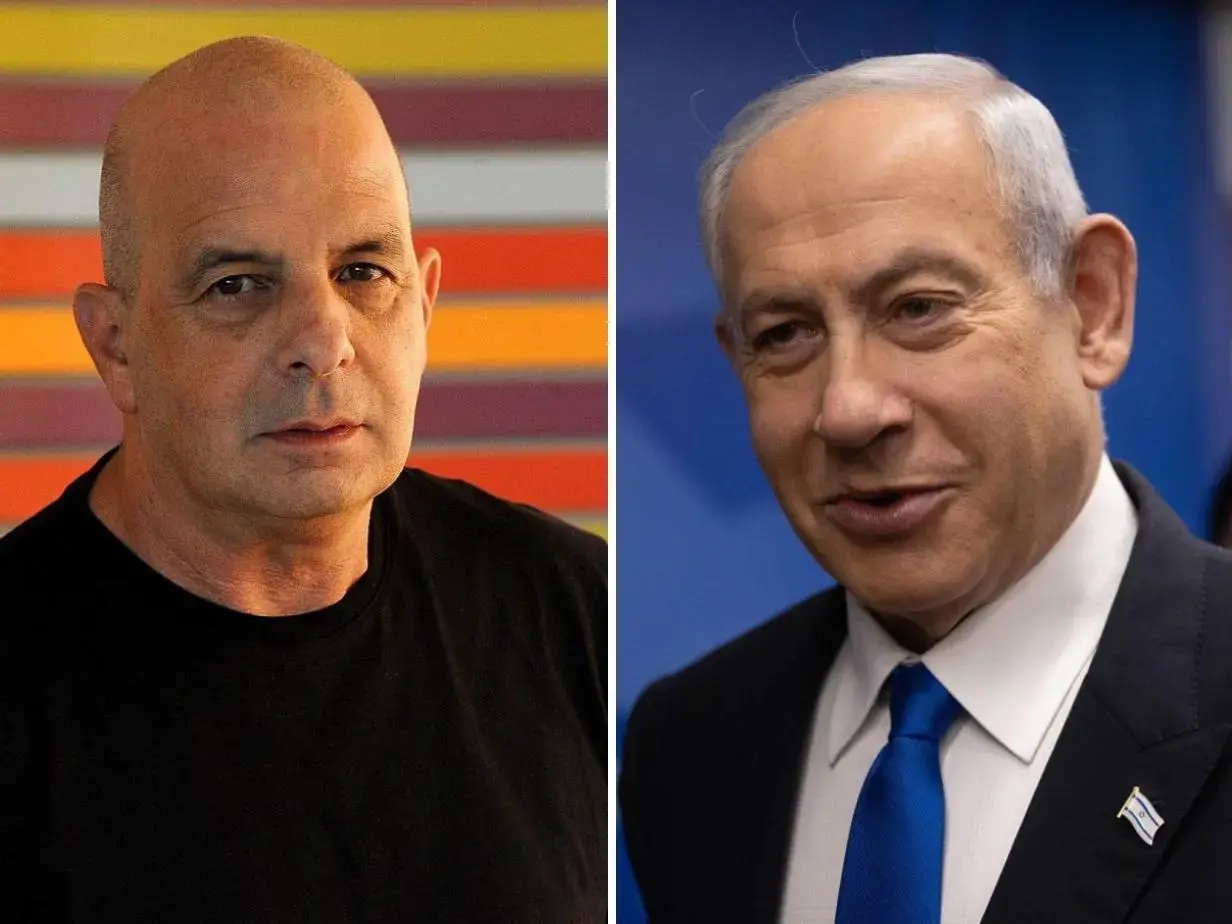 L'ancien chef du Shin Bet, Yuval Diskin (g) et le premier ministre Benyamin Netanyahu