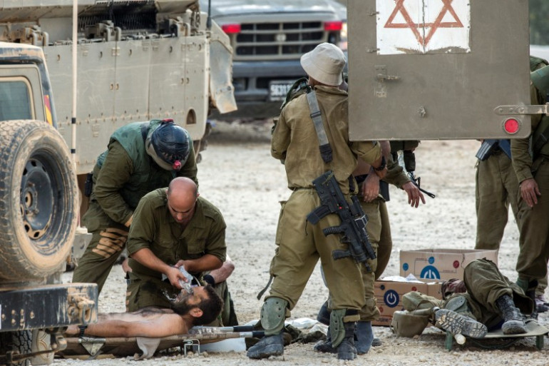 Des soldats israéliens aux soins (image d'illustration)