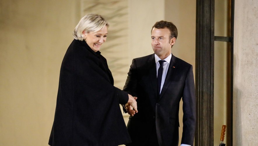 Marine Le Pen reçue à l'Élysée par Emmanuel Macron (photo d'archives)