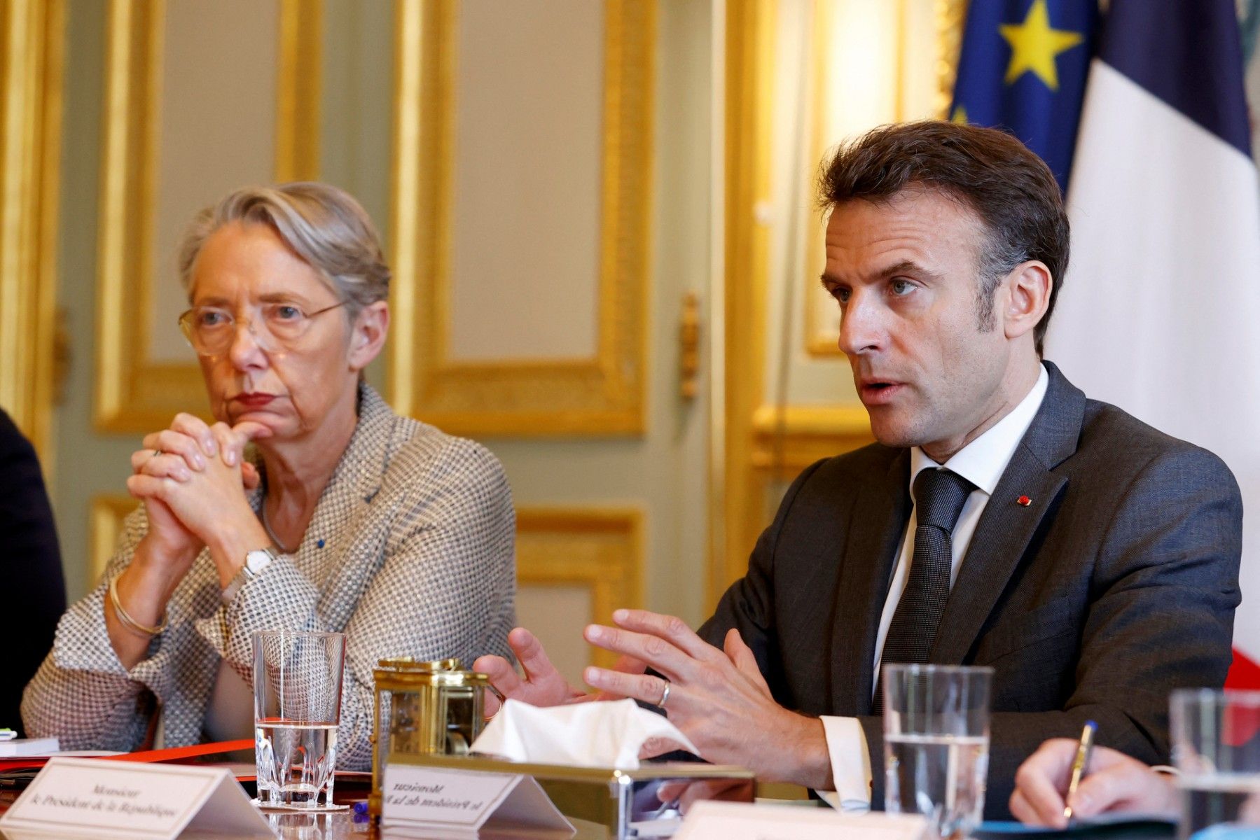 Le président Emmanuel Macron et sa première ministre Elisabeth Borne. La séparation ?