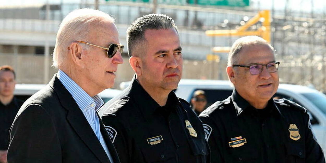 Joe Biden en visite d'inspection à la frontière mexicaine