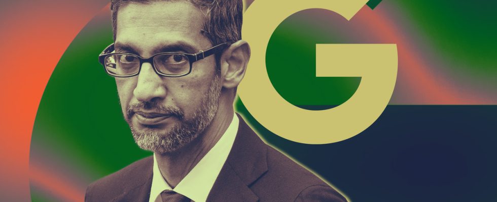 Le directeur général de Google, Sundar Pichai