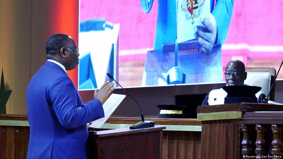 Le président Macky Sall lors de sa prestation de serment en avril 2019