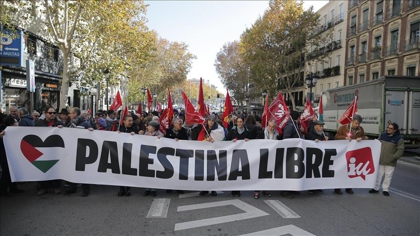 Espagne : des milliers de personnes manifestent en soutien à la Palestine