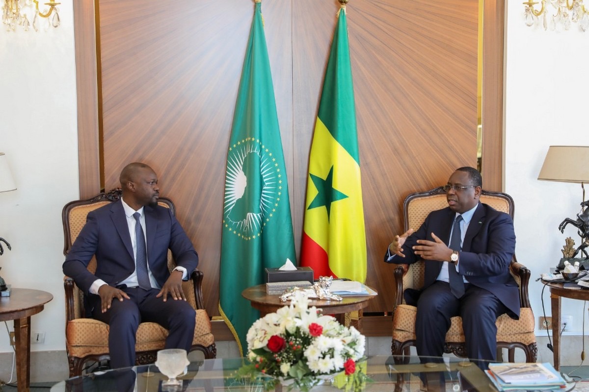 Macky Sall et Ousmane Sonko (image d'illustration datant de 2021)