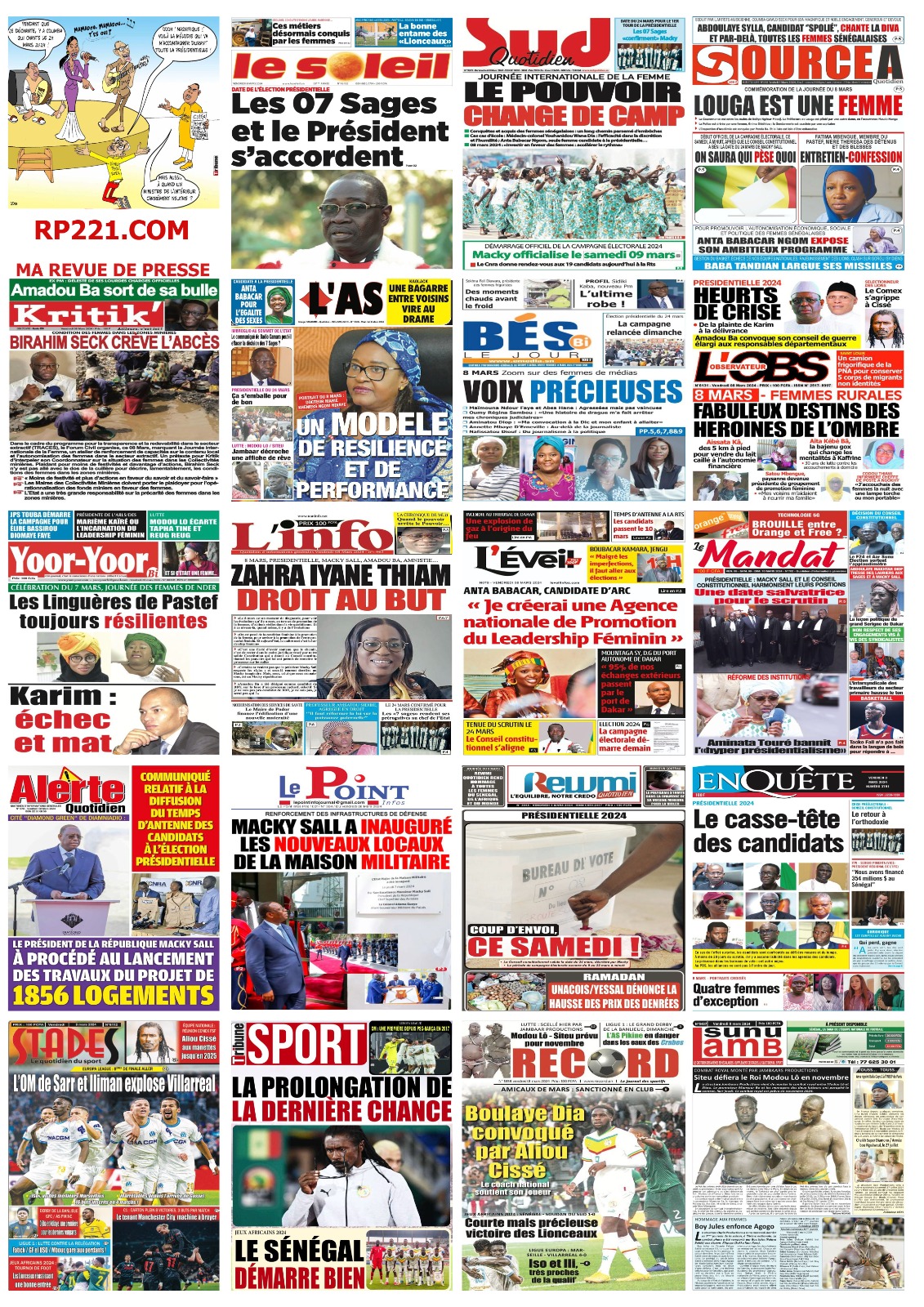 IMPACT - La revue de presse du 8 mars