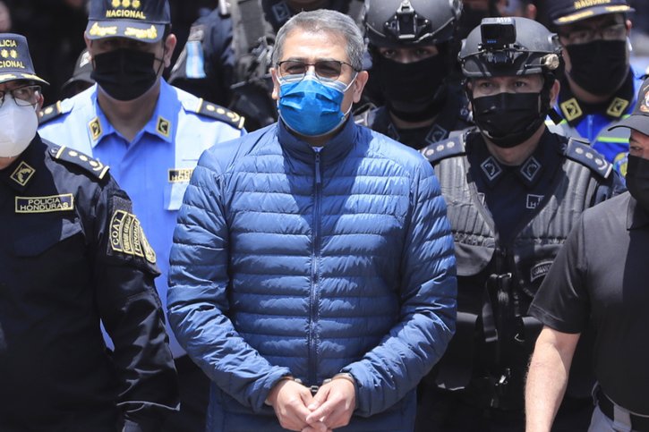 L'ex-président du Honduras coupable de trafic de drogue international devant la justice américaine